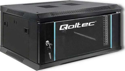 Qoltec Επιτοίχια Καμπίνα Rack 4U Μαύρο 54461