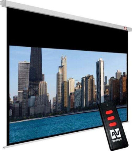 Avtek Electric Projection Screen for Projector Ceiling Mount with Aspect Ratio 16:9 200x200cm / 86"