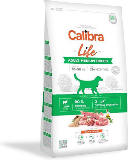 CALIBRA Life Adult Medium Breed Lamb - dry dog food - 12kg