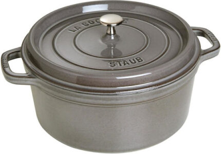 Staub La Cocotte 28cm Round Cast Iron, Graphite Grey