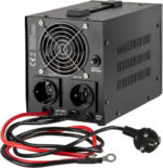 KEMOT PROsinus-500 emergency power supply unit – inverter with a pure sine wave output and 12V charging function  230V  500VA/300W – black