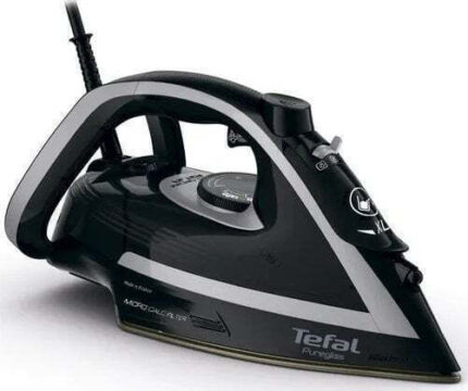 Tefal Puregliss FV8062E0 iron Dry & Steam iron Durilium AirGlide Autoclean soleplate 3000 W Black  Grey