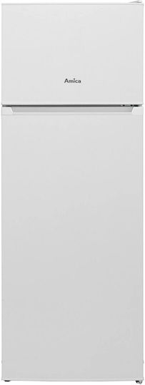 xlarge_20240611163458_amica_fd2355_4_e_psygeio_diporto_nofrost_y145xp54xv57ek_inox.jpeg Amica Double Door Refrigerator 211lt NoFrost H145xW54xD57cm Inox FD2355.4(E) - Image 1