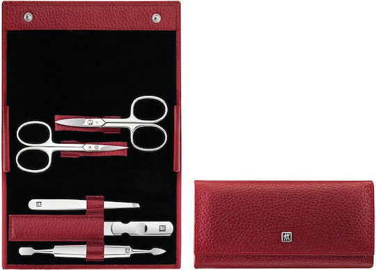 xlarge_20240704110152_zwilling_classic_set_manikiour_pentikiour.jpeg ZWILLING Manicure & Pedicure Set 5pcs with Nail Scissors, leather - Image 1