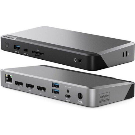 Alogic 100W USB-C DX3 Triple 4K Display Docking Station Space Gr