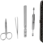 ZWILLING Manicure Pedicure Set w.Nail Scissors, 5-pc., Leather