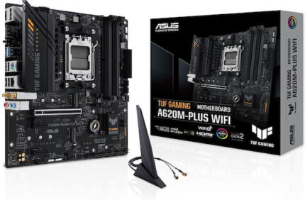 Asus TUF Gaming A620M Plus Wifi Motherboard Micro ATX με AMD AM5 Socket 90MB1F00-M0EAY0