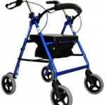 Four-wheel rehabilitation stand