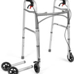Four-wheeled wheelchair with brakes TIMAGO JMC-C 3223 Silver