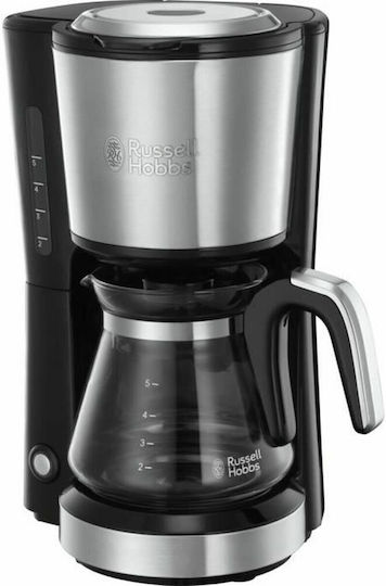 xlarge_20241002125311_russell_hobbs_24210_56_kafetiera_filtrou_650w_black.jpeg Russell Hobbs Compact Home Mini Glass Coffee Machine - Image 1