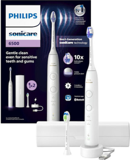 Philips Series 6500 HX7410/02 Rechargeable Sonic Electric Toothbrush