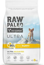 VETEXPERT Raw Paleo Ultra Mini Puppy Turkey - dry food for puppies - 8 kg