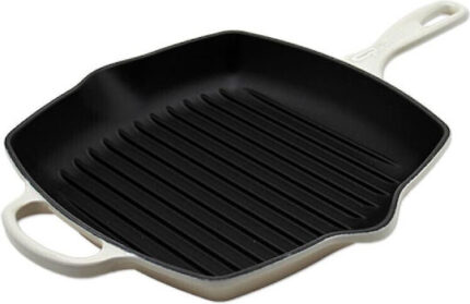 Le Creuset Signature Square Grill Pan 26cm meringue (20183267160422)