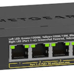 NETGEAR GS305Pv3 Unmanaged Gigabit Ethernet (10/100/1000) Power over Ethernet (PoE) Black