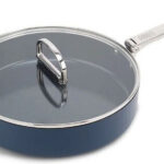 Joseph Joseph Space Fold.Handle Ceram.NS 28cm Blue Saute Pan&Lid