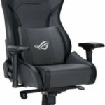 Asus ROG Chariot X Core Artificial Leather Gaming Chair with Adjustable Armrests and RGB Lighting Grey
