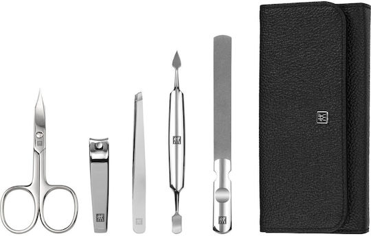 xlarge_20241224110749_zwilling_j_a_henckels_set_manikiour_pentikiour_97546_004.jpeg ZWILLING Manicure Pedicure Set w.Nail Clippers, 5-pc., Leather - Image 1