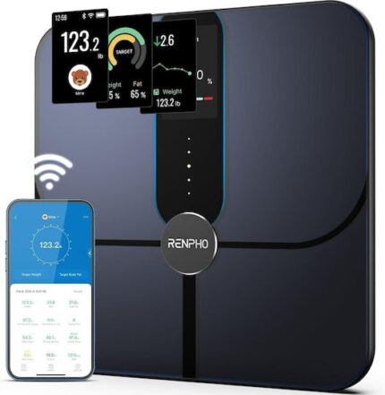 RENPHO Scale Smart Body Analysis Elis Nova black Schwarz PEU-R-A031 PEURA031 (PEU-R-A031)