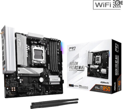 Asrock B850M Pro RS WiFi AMD B850 Socket AM5 micro ATX