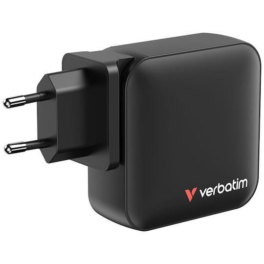 xlarge_20250128123449_verbatim_fortistis_choris_kalodio_gan_me_thyra_usb_a_kai_3_thyres_usb_c_165w_power_delivery_mayros_32216.jpeg Verbatim Mini GaN Charger 165W 3xUSB-C 1xUSB-A US/EU/UK A.32216 - Image 1