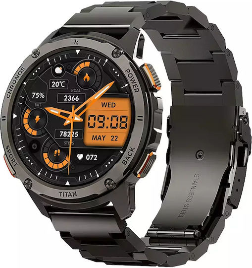 xlarge_20250221151054_maxcom_fw110_titan_chronos_titanium_smartwatch_mayro.jpeg MaxCom FW110 Titan Chronos Titanium Smartwatch with SIM and Heart Rate Monitor (Black) - Image 1