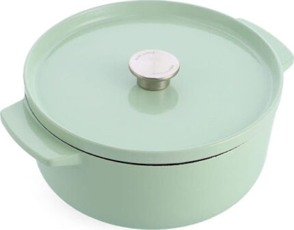 KitchenAid Bräter mit Deckel Gusseisen 26cm, hellgrün