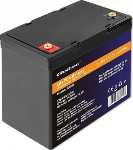 Akumulator LiFePO4 | 12.8V | 50Ah | 640Wh | BMS