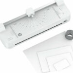 HP ONELAM COMBO A3 laminator  Warm  integrated trimmer  corner rounder  40 cm/min speed + 15 pouches: 3xA4  4xA5  4xA6  4xB-CARD  White