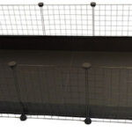 C&C modular cage 5x2 pig rabbit hedgehog black 180 x 75 x 37 cm