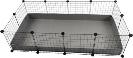 C&C Modular cage 4x2 145 x 75 cm silver
