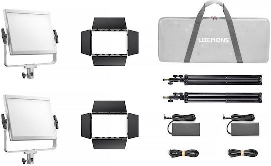 xlarge_20250331134846_godox_led_light_60w_gd_lp600r_k2.jpeg Godox Litemons LP600R 2x Kit LED Panel Light RGB - Image 1