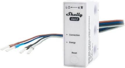 SHELLY WiFi 3EM-63W Gen3 1/3-Channel Power and Energy Meter  White