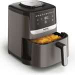 Tefal Easy Fry Silence EY551HE0 fryer Single 5 L Stand-alone Hot air fryer Black  Grey  Stainless steel