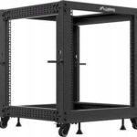 Lanberg Επιτοίχια Καμπίνα Rack 12U Μαύρο