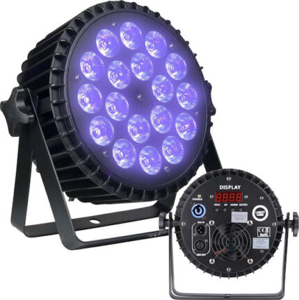 LIGHT4ME ALU QUAD PAR 18x6W RGBW - stage spotlight
