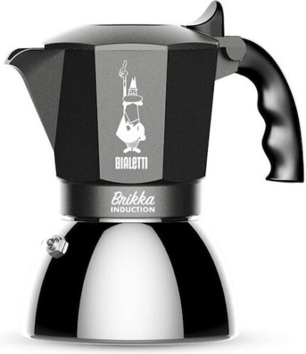 Coffee maker BIALETTI BRIKKA INDUCTION 4TZ 180 ml Anthracite  Silver