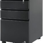 Maclean Energy Metal Desktop Drawer Black