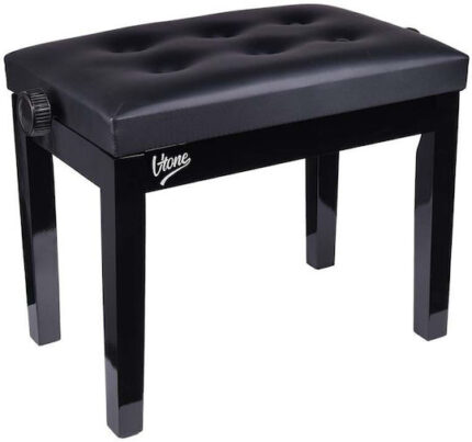 V-TONE ŁAWA 1 BK - height-adjustable piano bench  black