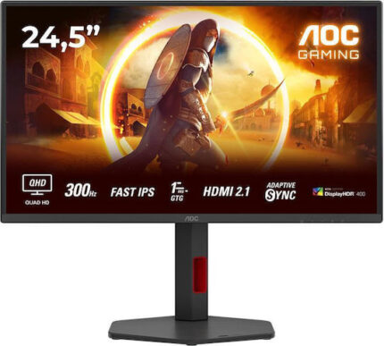AOC Q25G4SR IPS HDR Monitor 24.5" QHD 2560x1440 300Hz with Response Time 1ms GTG