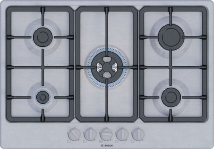 Bosch Serie 4 Natural Gas Cooktop Autonomous Inox 75x52εκ. Silver