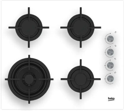 Beko HILW64122SW Built-in gas hob 60 cm  4 zones White