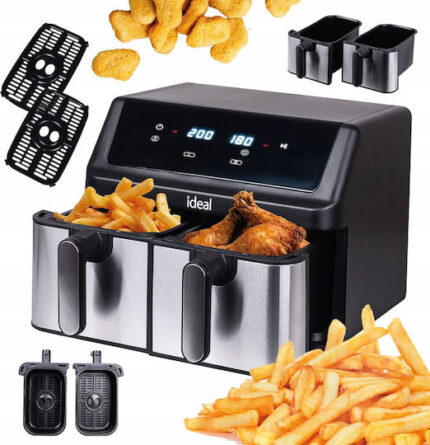 IDEAL Fat-free fryer  double horizontal 9L  8 functions - including food drying