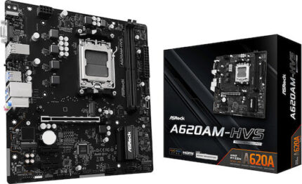Asrock A620AM-HVS AMD A620A Socket AM5 micro ATX
