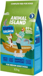 ANIMAL ISLAND Adult Medium Salmon - dry dog food - 12kg