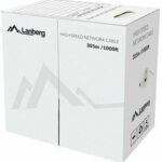 LANBERG CABLE UTP CAT.5E 305M WIRE CU YELLOW FLUKE