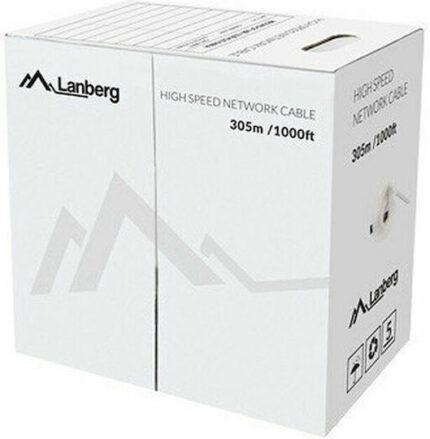 LANBERG CABLE UTP CAT.5E 305M WIRE CU YELLOW FLUKE