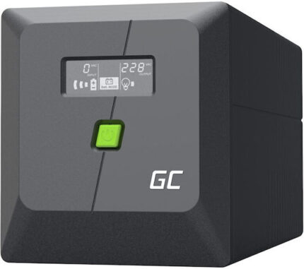 Green Cell uninterruptible power supply (UPS) Line-Interactive 1 kVA 600 W 4 AC outlet(s)