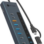 ICY BOX IB-HUB1742CR-C2PD 11-in-1 HUB with PD & Cardreader
