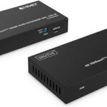 Przedłużacz/Extender HDMI 4K 60Hz 150m po skrętce Cat.6A/7/8 HDBaseT HDCP2.2 IR EDID PoC, zestaw