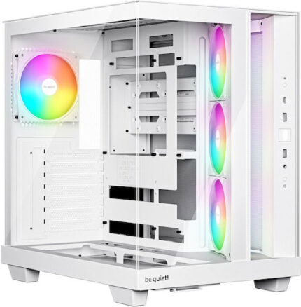 Be Quiet Light Base 500 LX Gaming Midi Tower Computer Case with ARGB Lighting White